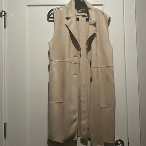 Blazer dress with tie